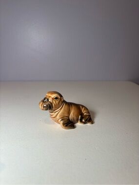 Goebel Glossy Brown Walrus Ceramic Figurine 36534